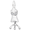 Dress Form Charm White Gold - 10-1169
