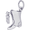 Drill Team Boot Charm Silver - 10-3879