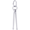 Drum Sticks Charm Silver - 10-5365