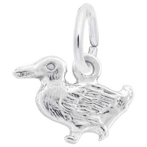 Duck Charm 14K While Gold - 10-700-0-14KW