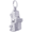 Dump Truck Charm Silver - 10-8106