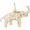 Elephant Charm Gold Plated - 10-0547