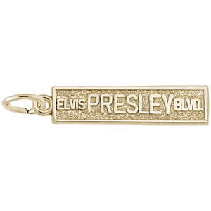 Elvis Presley Blvd Charm 10K Gold - 10-5223-0-10K