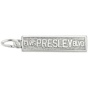 Elvis Presley Blvd Charm Sterling Silver - 10-5223-0-SS