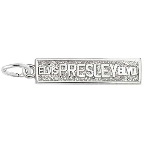 Elvis Presley Blvd Charm Sterling Silver - 10-5223-0-SS