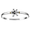 Enamel Pirate Hook Bracelet - Sterling Silver & 14K 4mm 6.5 Inch