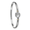Equestrian 1 Hook Bracelet - Sterling Silver & 14K Gold 4mm 7.0 Inch