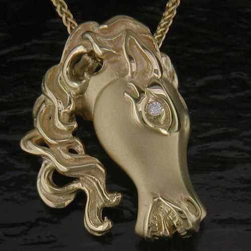 Equis Diamond Pendant - 14K Gold  - SD-FGP010D