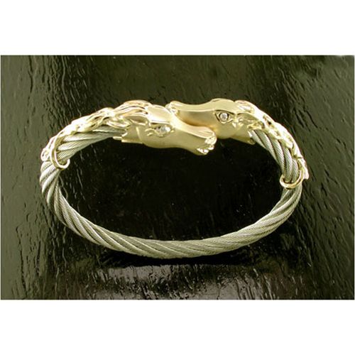 Equus Cable Bracelet - 14K Gold 7.25 Inch  - SD-FGB015D