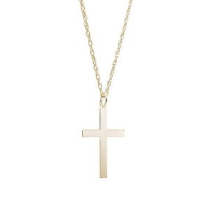 Extra Large Cross Necklace Set - Gold Plated - 29-4907-87-GP