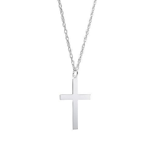 Extra Large Cross Necklace Set - Sterling Silver - 29-4907-87-SS