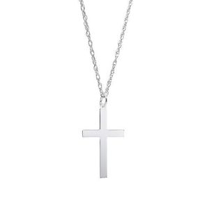 Extra Large Cross Necklace Set - Sterling Silver - 29-4907-87-SS