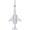 F101 Plane Charm White Gold - 10-2645