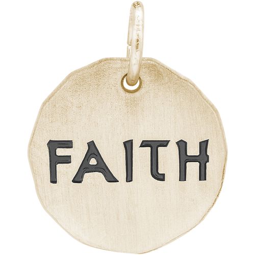 Faith Charm Tag - Gold Plated - 10-8438