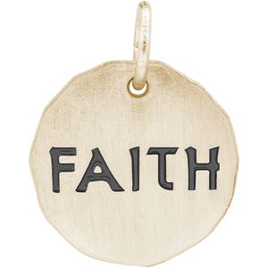 Faith Charm Tag - Gold Plated - 10-8438