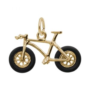 Fat Bike Charm - Gold Plated - 10-1845-0-GP