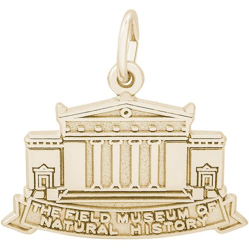 Field Museum Charm - 14K Gold - 10-2450