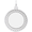Filigree Disc Small Charm - 14K White Gold - 10-8468-wg