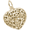 Filigree Heart Charm 10K Gold - 10-3618