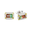 Fine Bi-color Tourmaline and Diamond Cufflinks set in 18K white and yellow gold