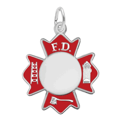 Fire Dept. Badge Charm