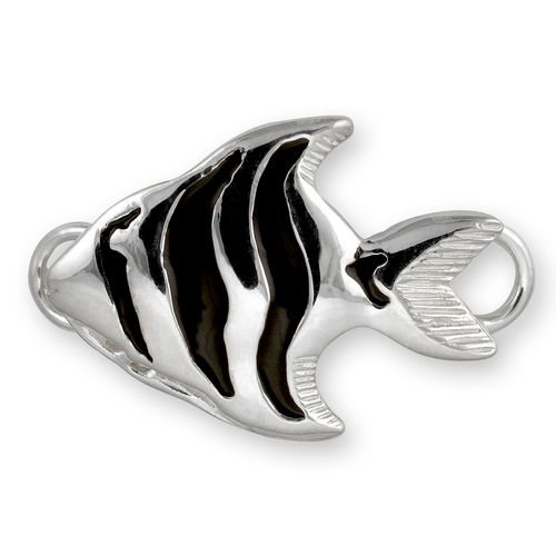 Fish Enamel Bracelet Clasp - Sterling Silver