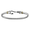 Fish Hook Cable Bracelet - Sterling Silver & 14K Gold 5mm 7 Inch