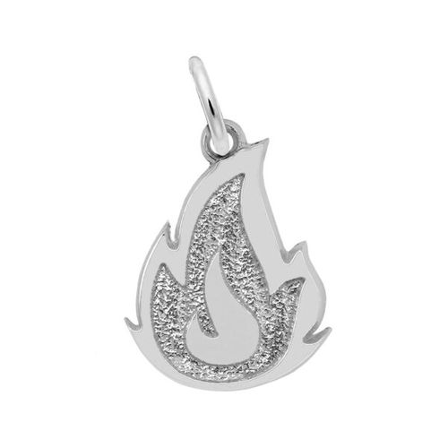 Flame Charm - Sterling Silver - 10-1020-0-ss