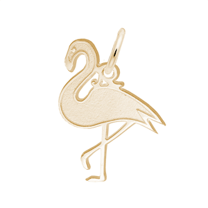 Flamingo Charm - 10K Yellow Gold - 10-1042-0-10k