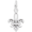 Fleur-De-Lis Charm Silver - 10-1698