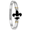 Fleur De Lis Enamel Hook Bracelet - Sterling Silver & 14K 4mm 7 Inch