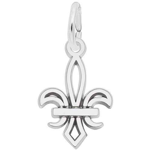 Fleur De Lis W/9152 Necklace  - Sterling Silver  - 28-1698-52-SS