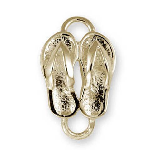 Flip Flop Bracelet Clasp - 14K Yellow Gold