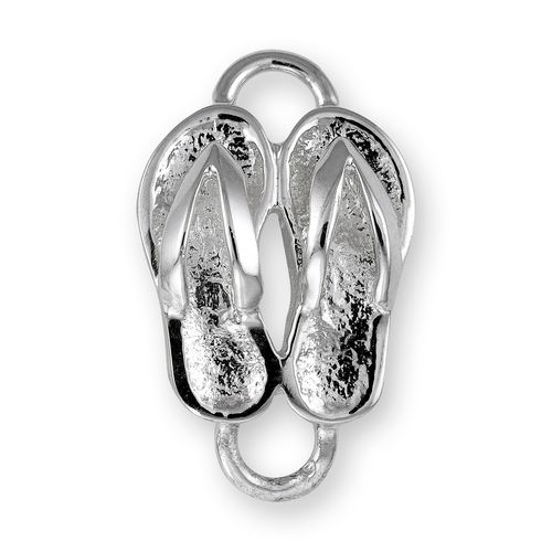 Flip Flop Bracelet Clasp - Sterling Silver