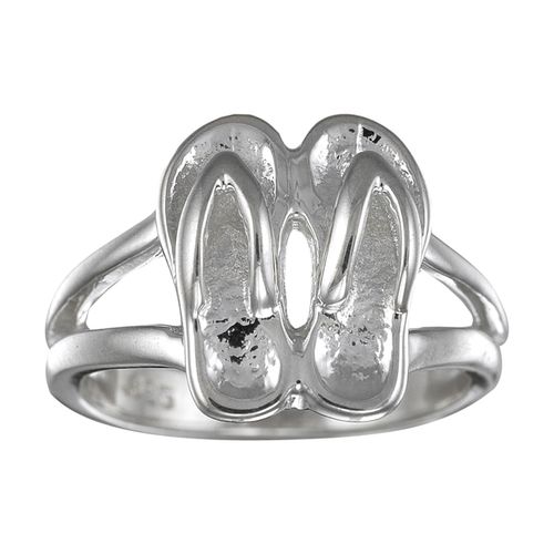 Flip Flop Ring - Sterling Silver Size 6.0