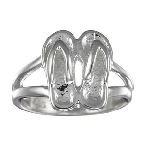 Flip Flop Ring - Sterling Silver Size 7.0