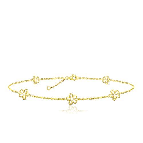 Floating Plumeria Bracelet, Hawaiian Inspired  Bracelet, PCB-436