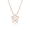Floating Plumeria Diamond Pendant 13mm, Hawaiian Inspired  Pendant, PCP-0055/RG
