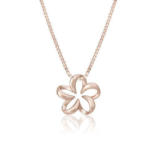 Floating Plumeria Pendant 13mm, Hawaiian Inspired  Pendant, PCP-0046/ RG