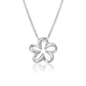 Floating Plumeria Pendant 15mm, Hawaiian Inspired Pendant, PCP-0047/ WG