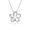 Floating Plumeria Pendant 18mm, Hawaiian Inspired  Pendant, PCP-0048/ WG