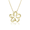 Floating Plumeria Pendant 18mm, Hawaiian Inspired  Pendant, PCP-0048/YG