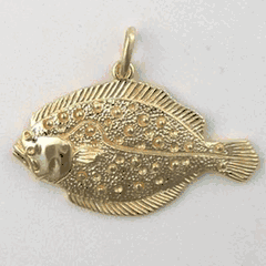 Flounder Fish Pendants