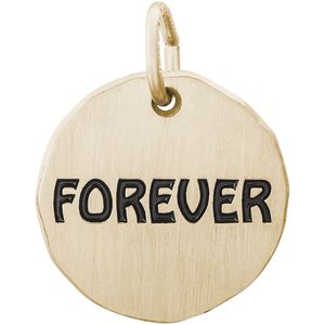 Forever Charm Tag - Gold Plated - 10-1631-gp