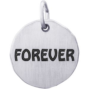 Forever Charm Tag - Sterling Silver - 10-1631-s