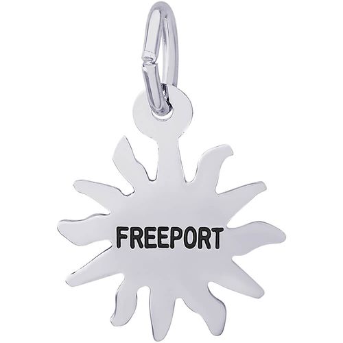 Freeport Sun Small Charm - Sterling Silver