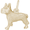 French Bull Dog Charm 10K Gold - 10-3586
