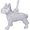 French Bull Dog Charm Silver - 10-3586