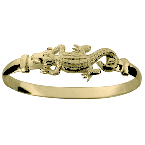Gator Hook Bracelet - 14K Yellow Gold 6mm 7.0 Inch