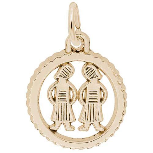 Gemini Charm 14K Gold - 10-4545-0-14K